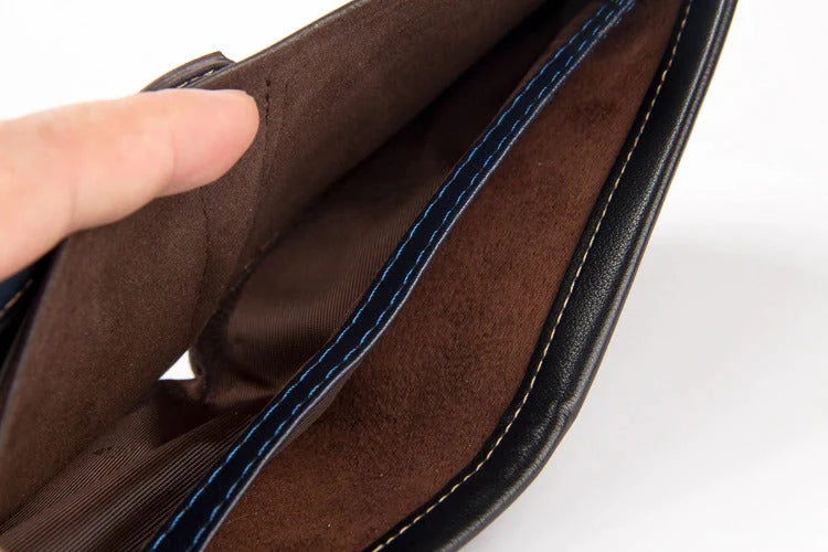 Mens Premium Leather Wallet-Poket Friendly.