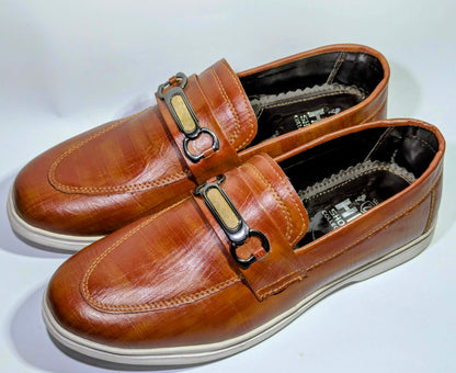 Premium Brown Bit Loafers - Elegant Shoe's.