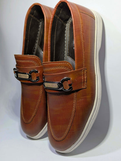 Premium Brown Bit Loafers - Elegant Shoe's.