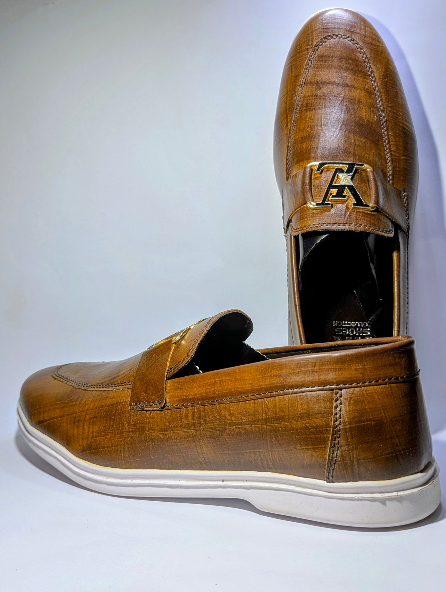 Premium Brown Bit Loafers Elegant  Shoes.