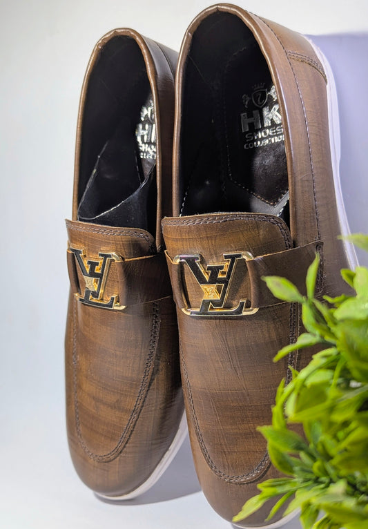 Premium Brown Bit Loafers Elegant  Shoes.
