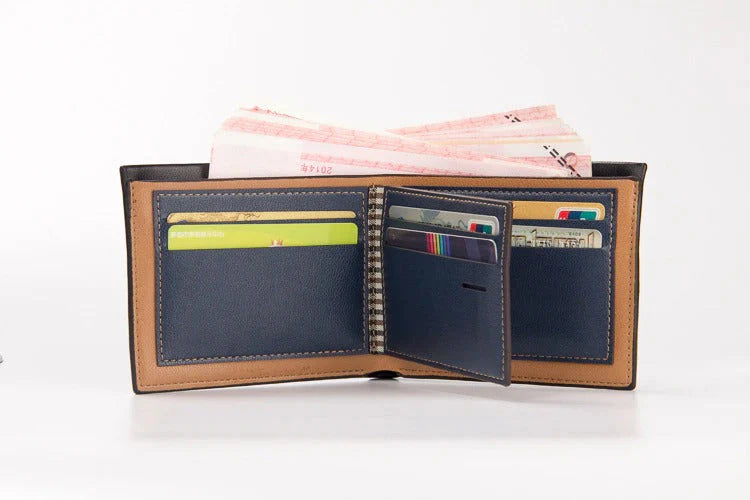 Mens Premium Leather Wallet-Poket Friendly.